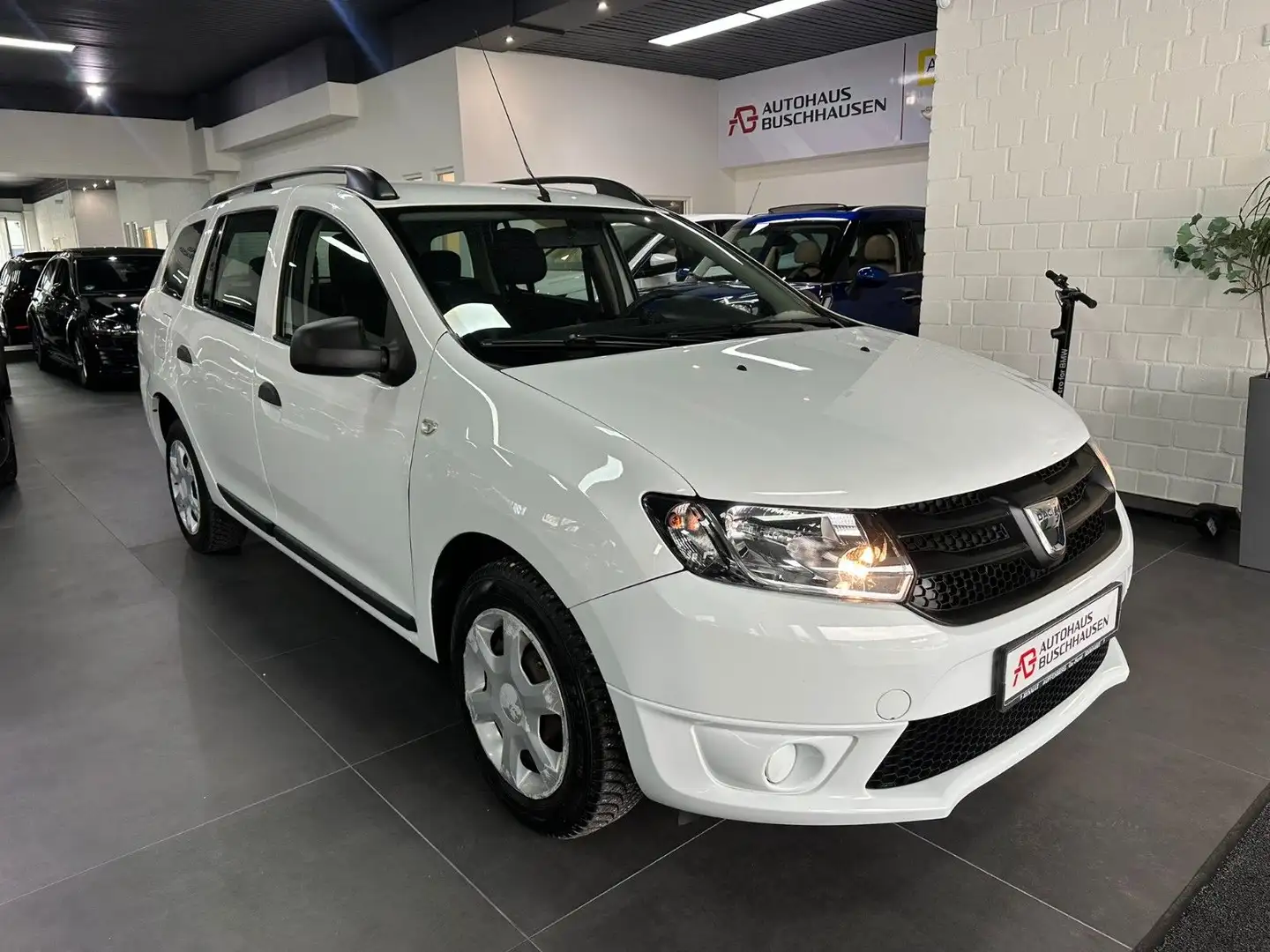 Dacia Logan 1.2 MCV II Kombi*LPG GAS*TÜV+InspNEU*Klima Wit - 2
