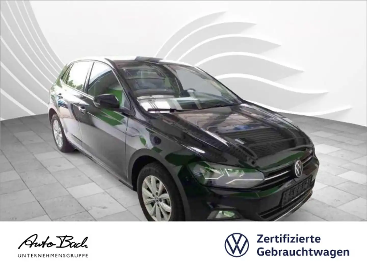 Volkswagen Polo 1.0 TSI Highline, App-Connect, ACC, Klima, Schwarz - 1