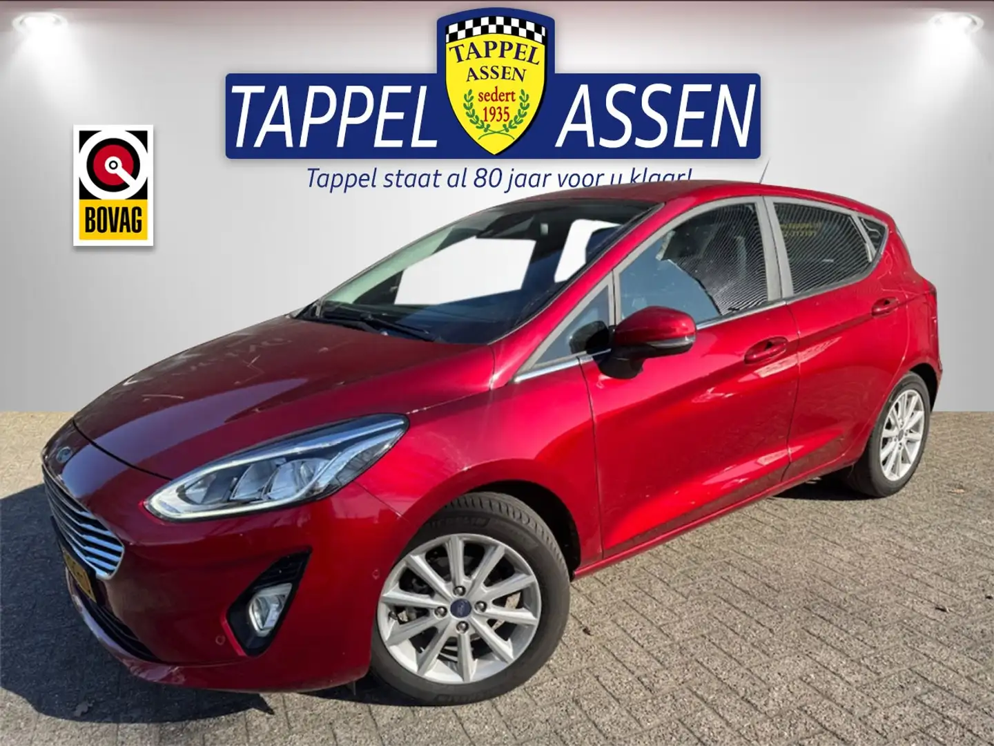 Ford Fiesta Titanium 100PK/ 1e Eig./Trekhaak/ NAP!! Rouge - 1