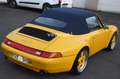 Porsche 993 Carrera 4 Cabrio, gute Historie in gelb/blau Yellow - thumbnail 8