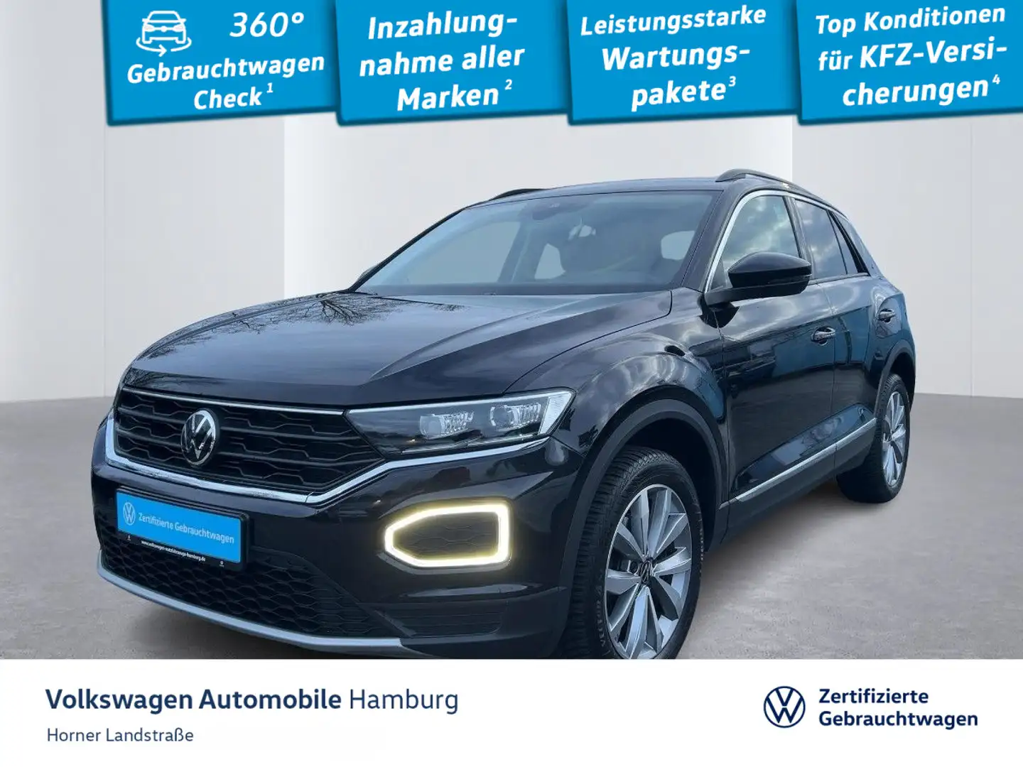 Volkswagen T-Roc Style 1.0 TSI Sitzheizung Einparkhilfe Schwarz - 1
