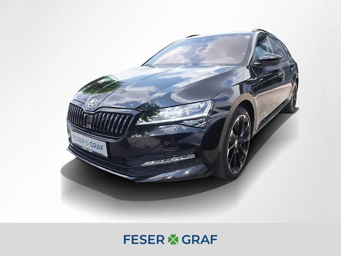 Skoda Superb Combi 2.0 TDI Sportline 4x4 Matrix Pano Noir - 1