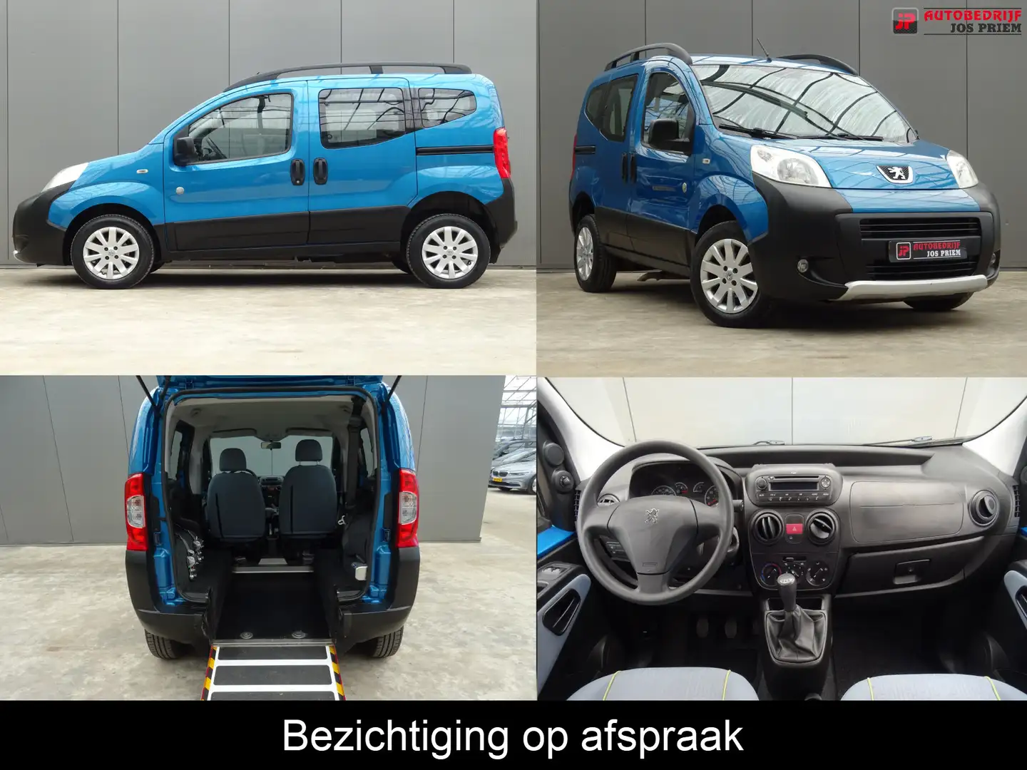 Peugeot Bipper Tepee 1.4 Outdoor * ROLSTOEL AUTO * INVALIDE AUTO Blauw - 1