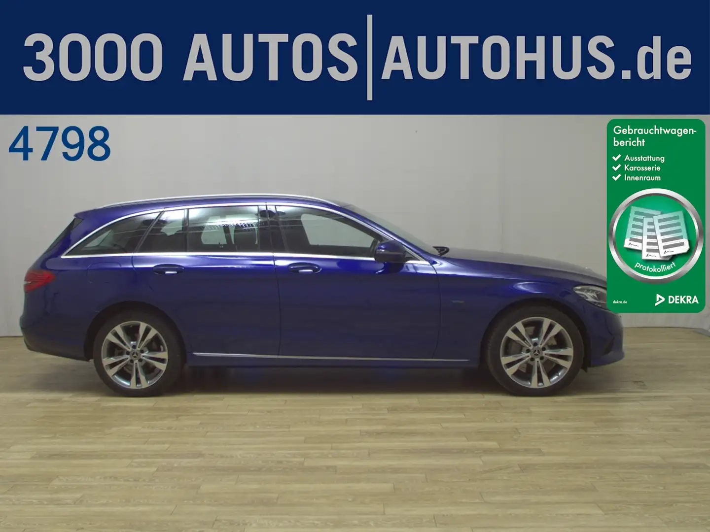 Mercedes-Benz C 300 T de Avantgarde T-Leder Navi AHK LED RfK Blau - 1