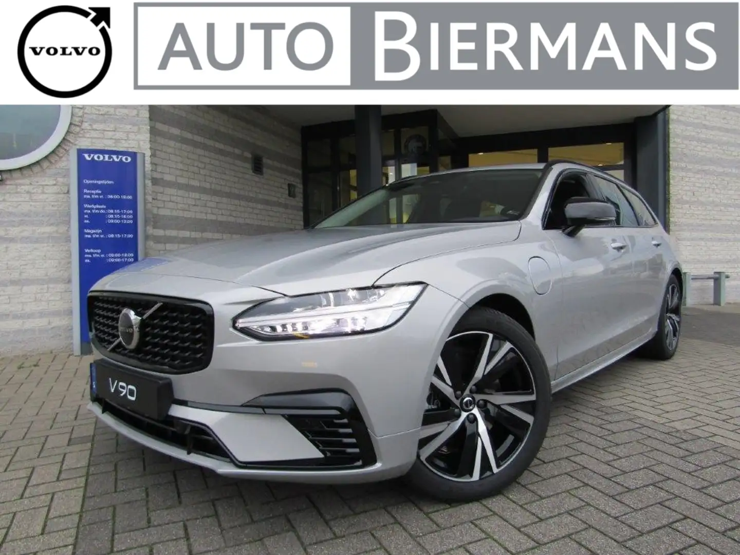 Volvo V90 T6 350pk Plug-In Hybrid Aut AWD Plus Dark | VOORRA Grijs - 2