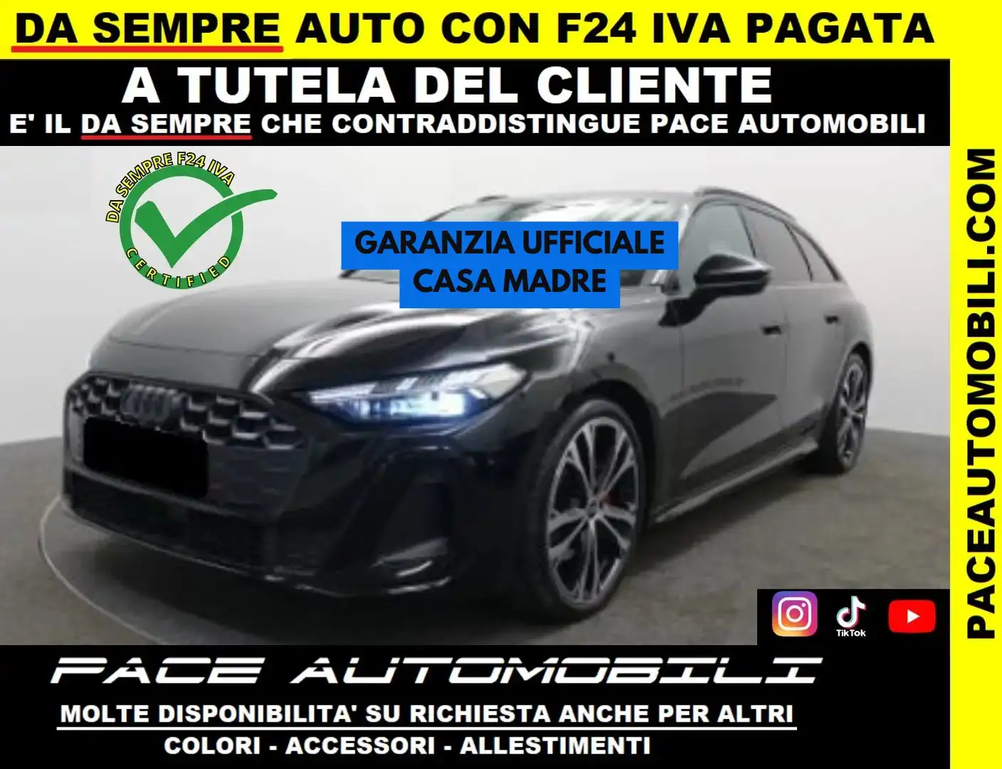 Audi A5 AVANT NEW TDI QUATTRO S LINE SLINE 20" BLACK PACK Nero - 1