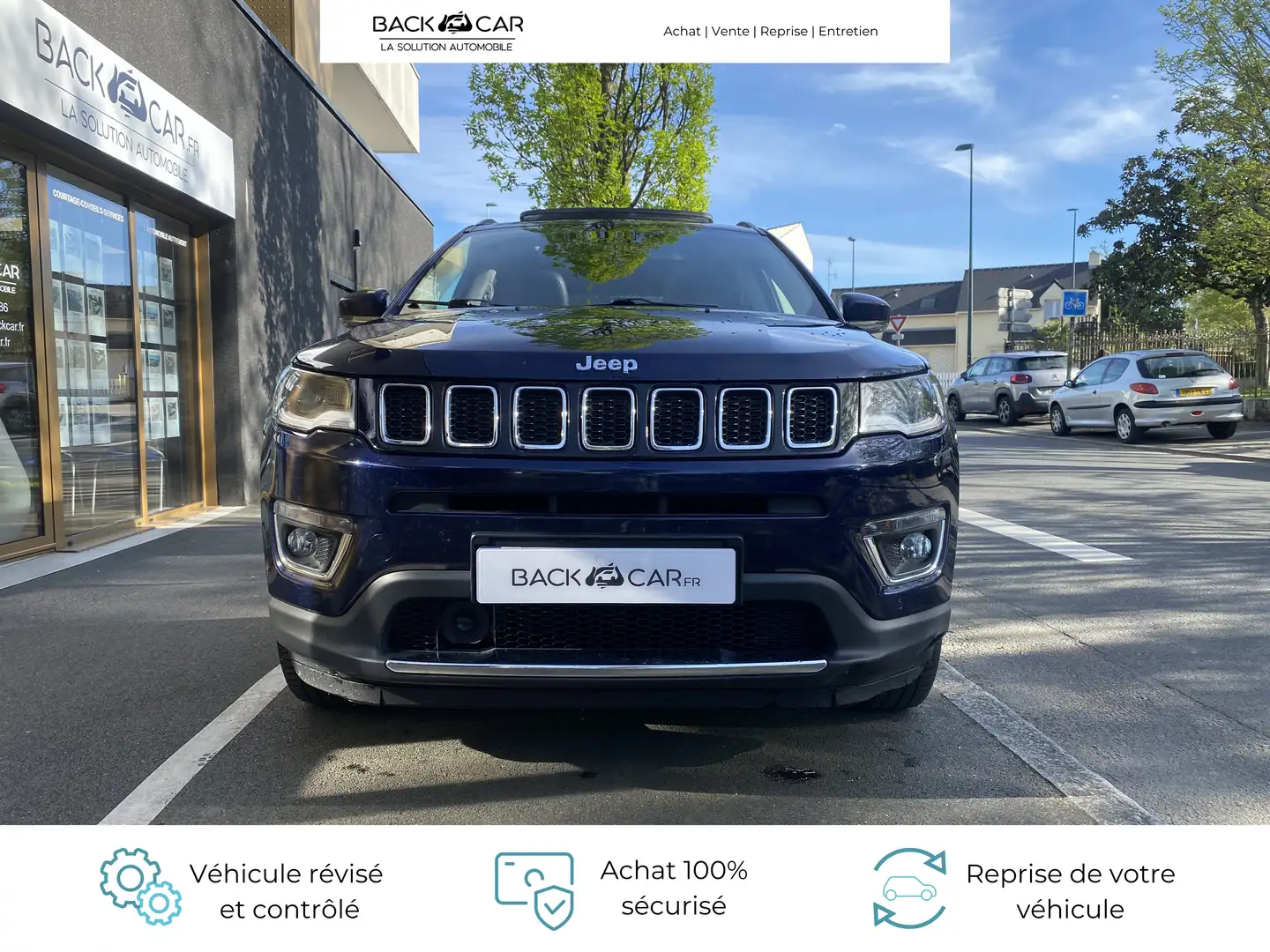 Jeep Compass 2.0 I MultiJet II 140 ch Active Drive BVM6 Limited Blau - 2