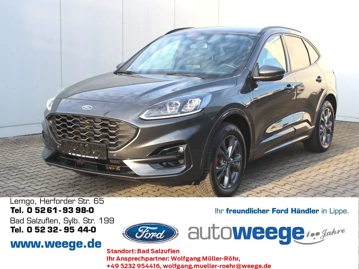 Ford Kuga ST-Line X Plug-In Hybrid 2,5 Duratec Grijs - 1