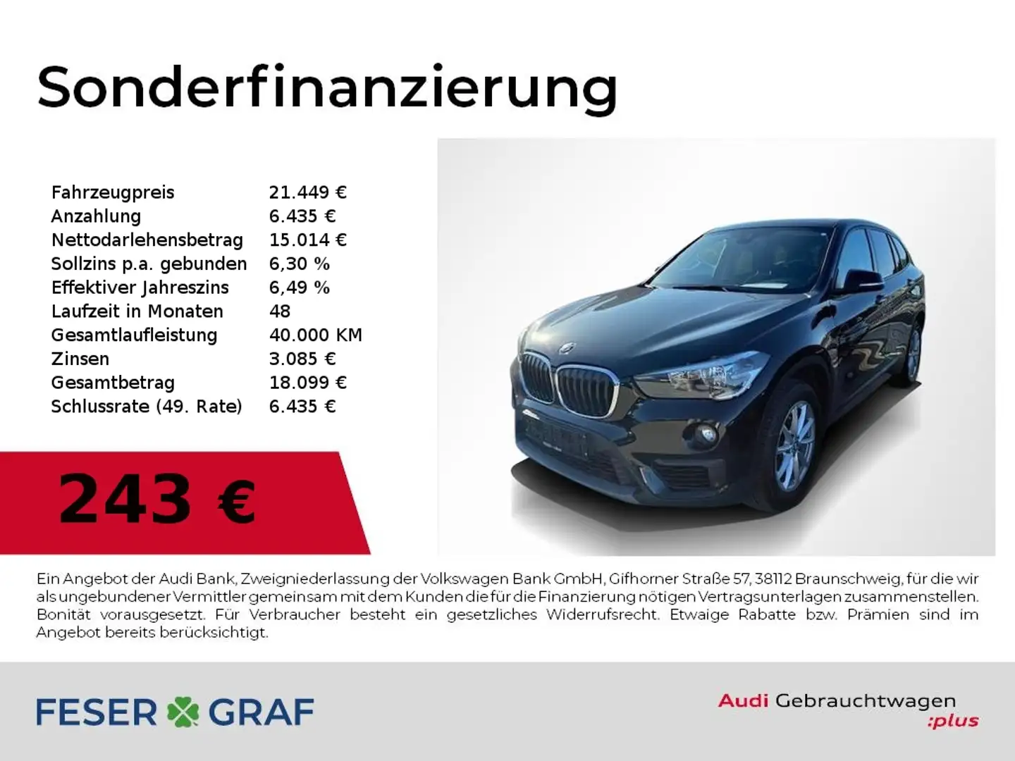 BMW X1 sDrive 20 i Advantage Pano,Navi,Kamera Nero - 1