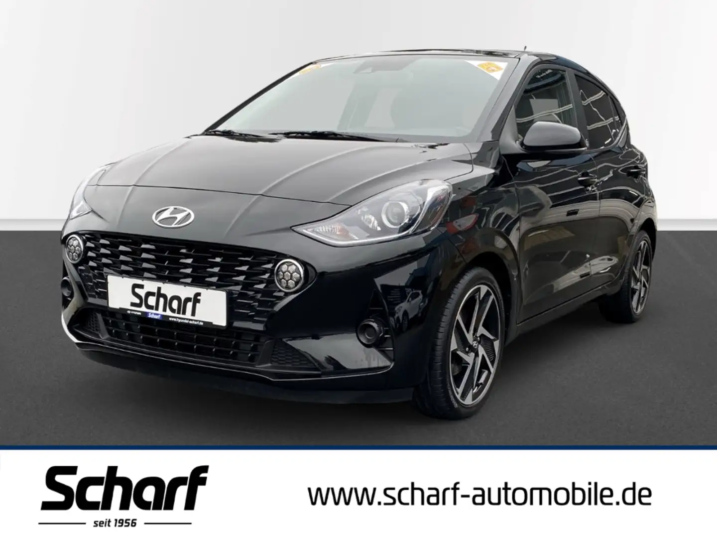 Hyundai i10 Edition 30+ Navi Auto DAB SHZ LenkradHZG Spurhalte Schwarz - 1