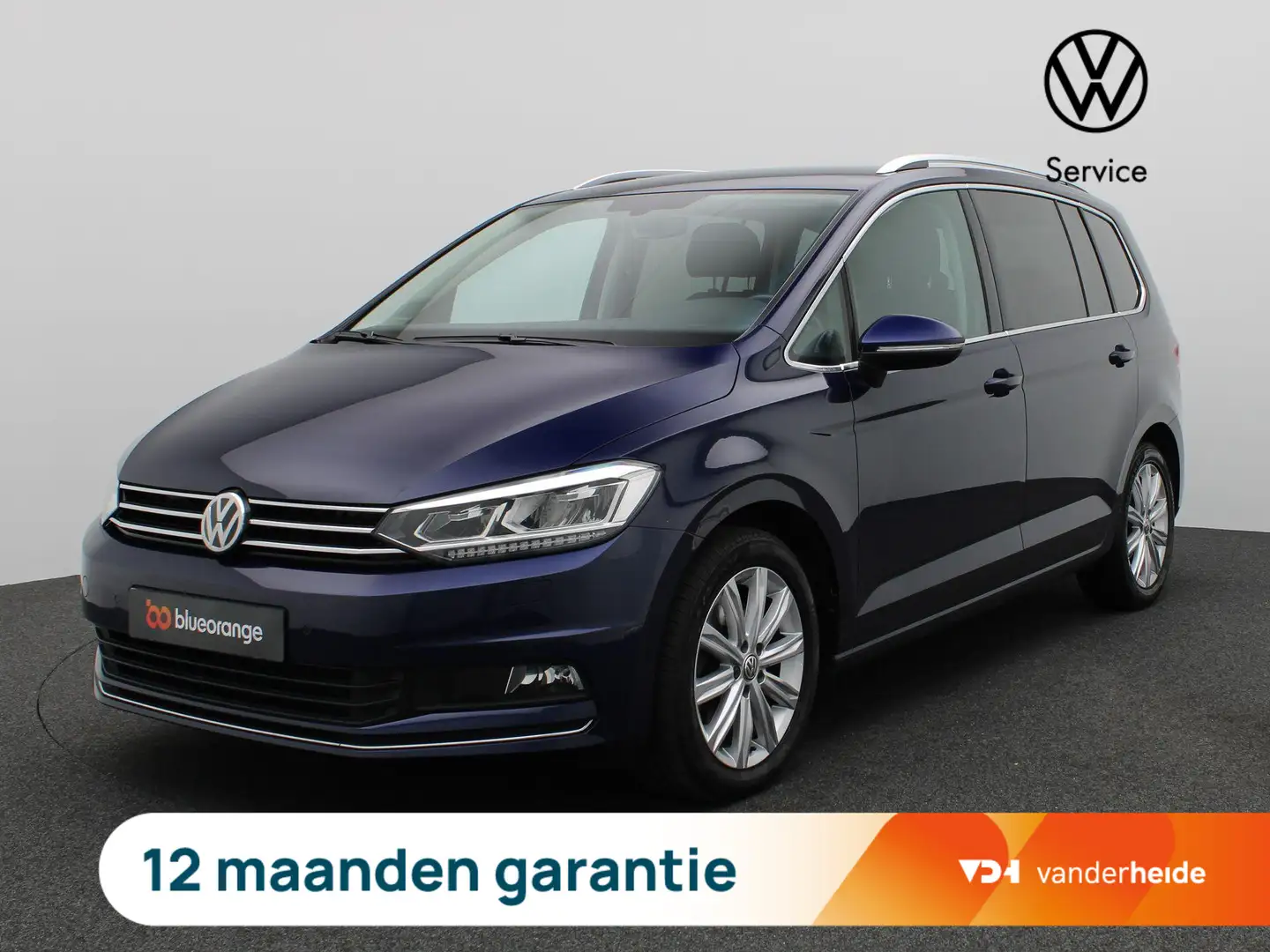 Volkswagen Touran 1.5 TSI Highline 7p 150PK DSG Adaptieve Cruise Con Blauw - 1