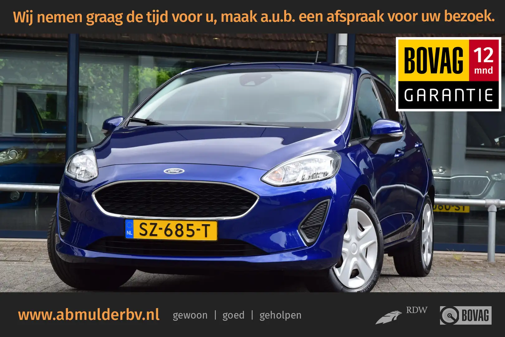 Ford Fiesta 1.1 86PK Trend | Org. NL | BOVAG Garantie | Naviga Blauw - 1
