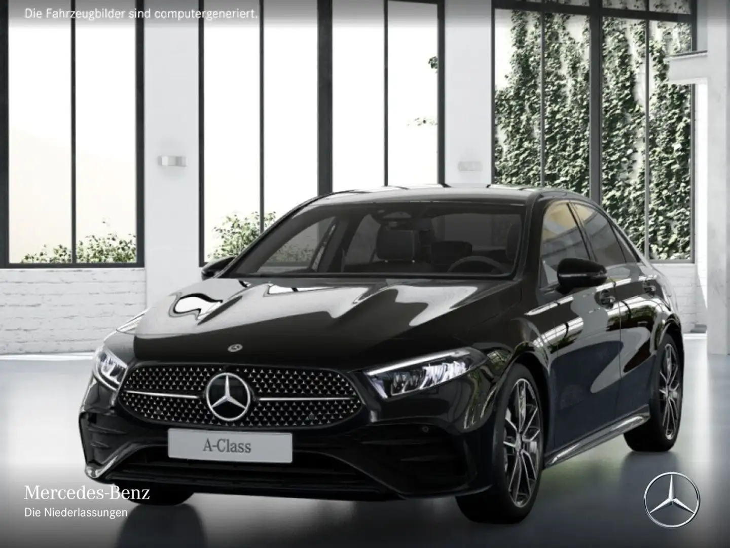 Mercedes-Benz A 200 Lim AMG+NIGHT+AHK+LED+KAMERA+7G Schwarz - 2