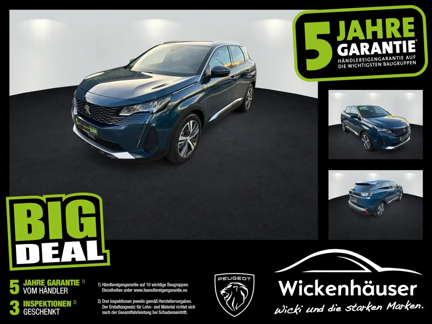 Peugeot 3008 PHEV 225 Road Trip AHK+Navi+Kamera+SHZ Bleu - 1