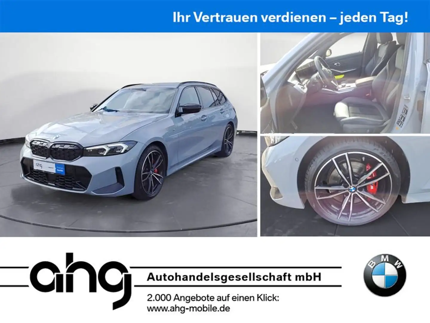 BMW M340d xDrive Touring HuD AHK 19' ACC Harman Kard Grau - 1