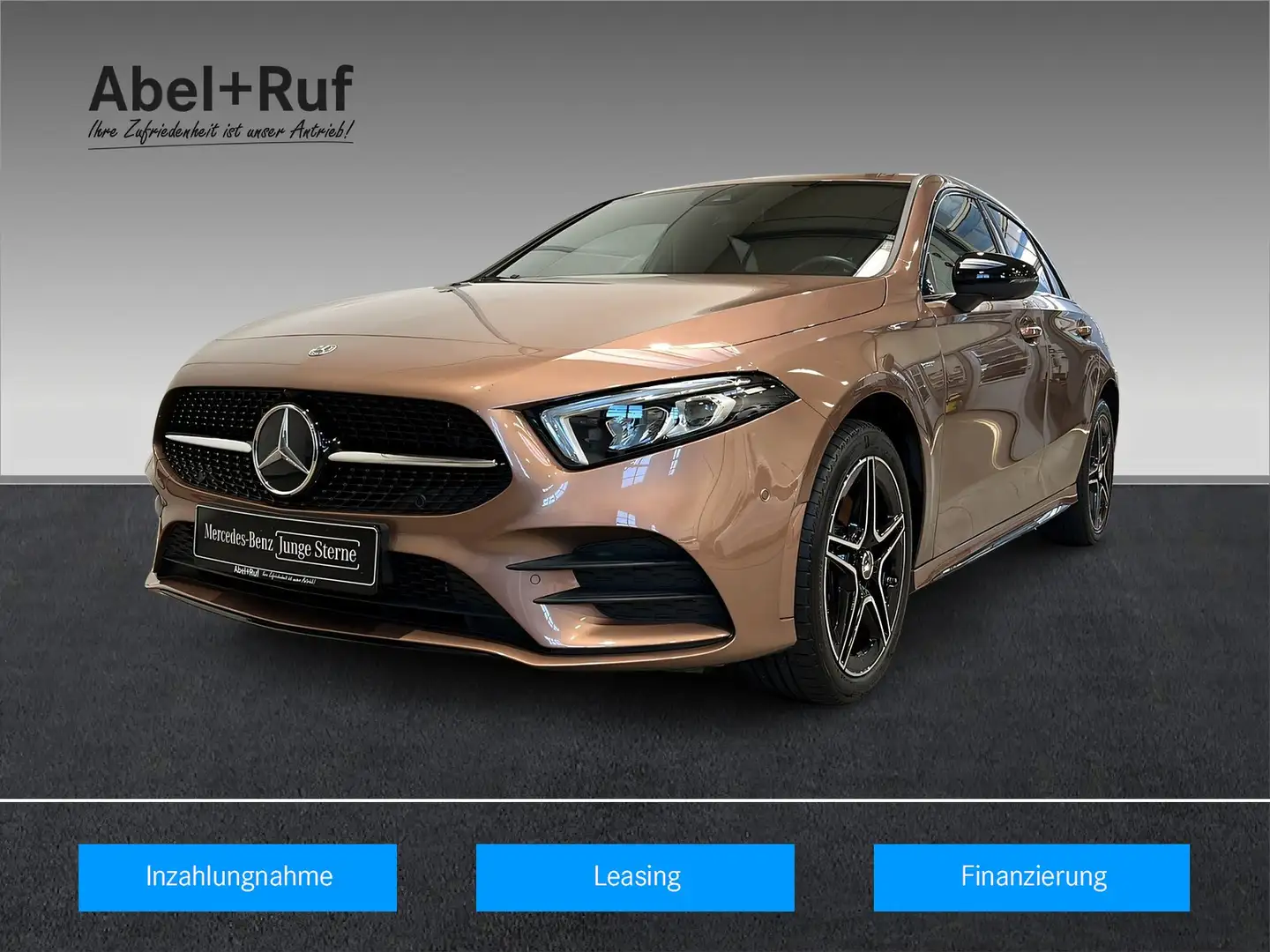 Mercedes-Benz A 250 e AMG+LED+NIGHT+Ambiente+CarPlay+TotW+360° Gold - 1