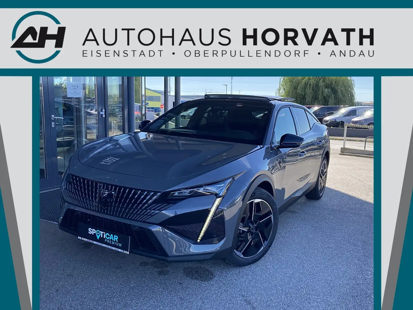 Peugeot 408 Hybrid 145 e-DCS6 GT!MATRIX LED,NAVI,KAMERA,PAN... Grau - 1