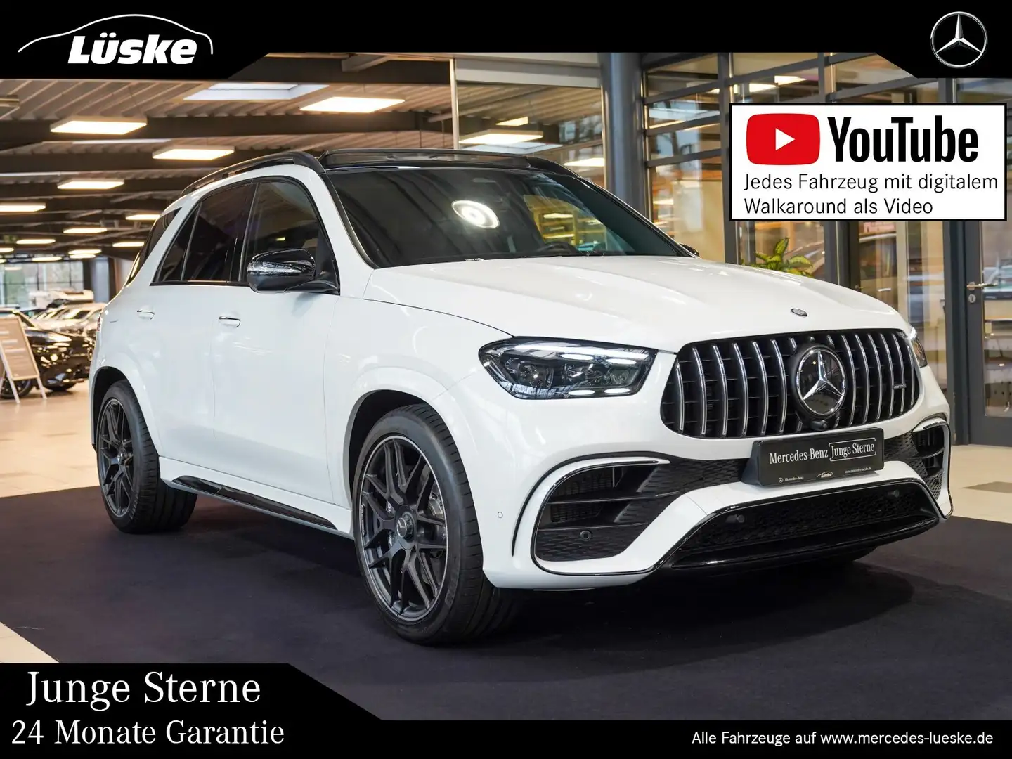 Mercedes-Benz GLE 63 AMG GLE 63 AMG S 4M+ Night Kreuzspeiche Standhzg AHK Weiß - 1