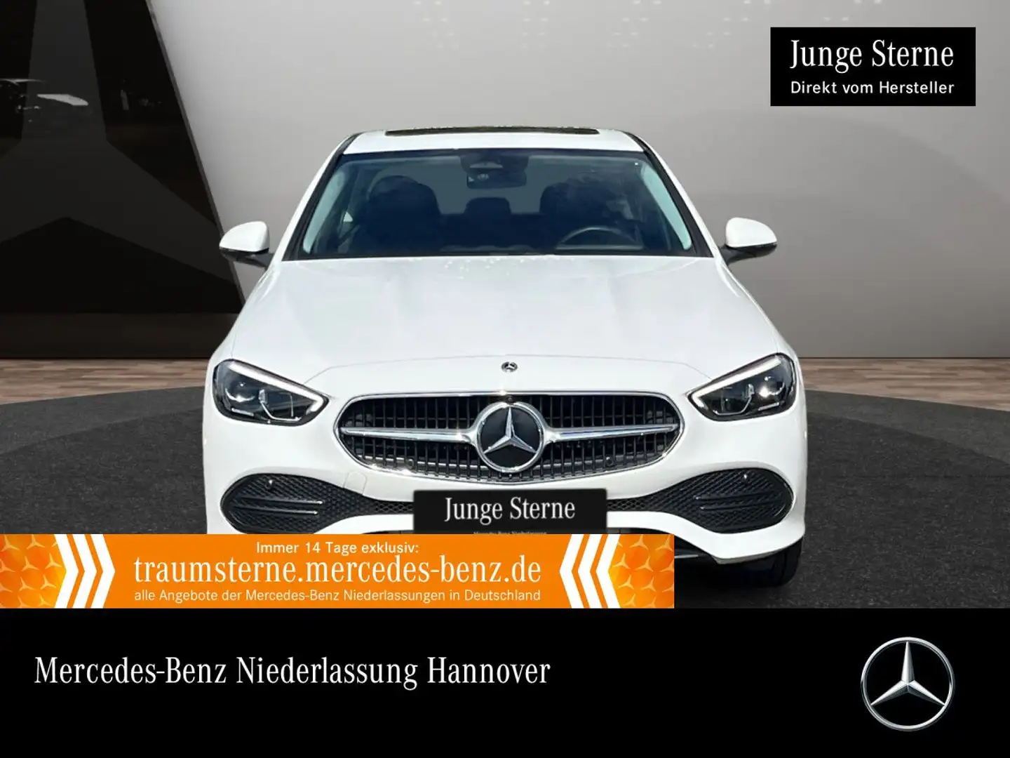 Mercedes-Benz C 300 e AVANTG+360+AHK+LED+TOTW+KEYLESS+9G Weiß - 1