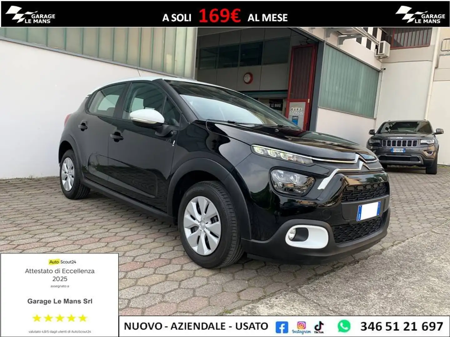 Citroen C3 1.2 PURETECH YOU UNIPROPRIETARIO Schwarz - 1