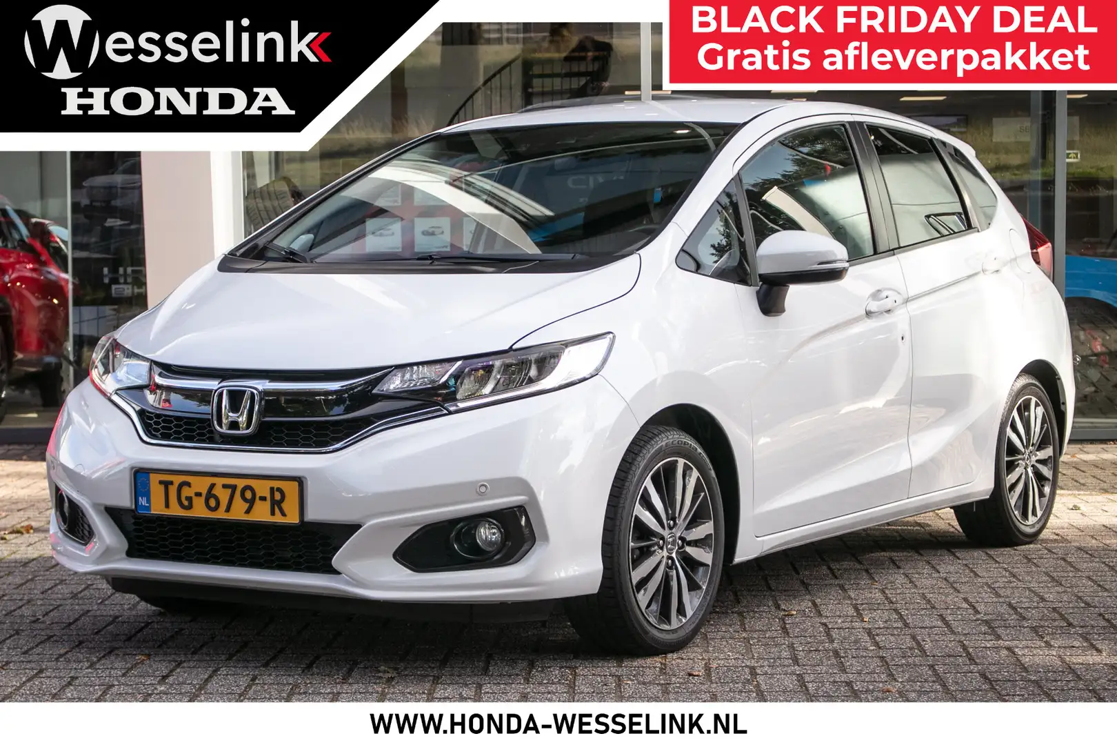 Honda Jazz 1.3 i-VTEC Elegance -Trekhaak | Navigatie | Camera Weiß - 1