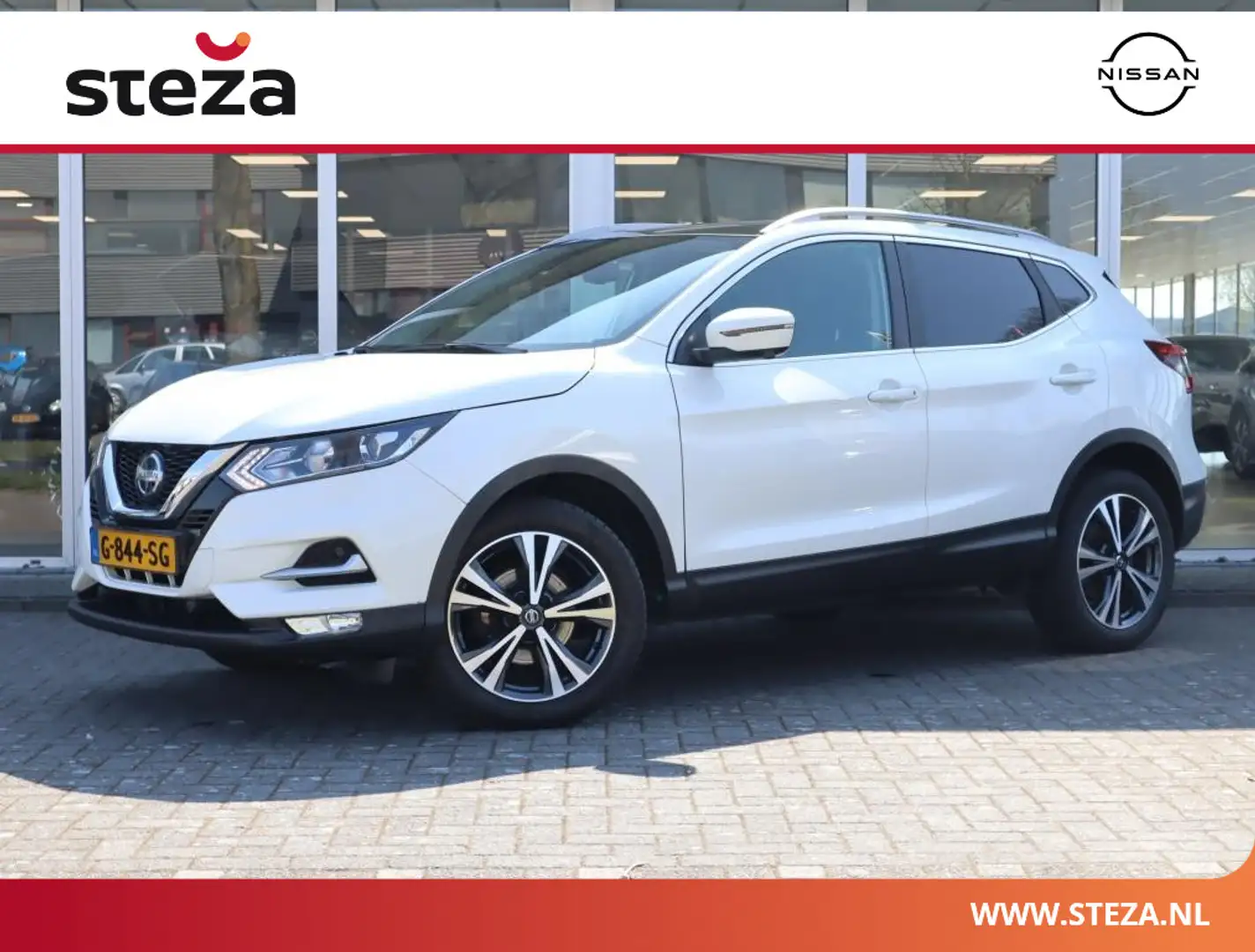 Nissan Qashqai 1.3 DIG-T N-Connecta / Panoramadak Bianco - 1