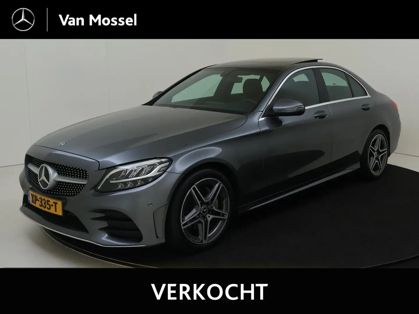 Mercedes-Benz C 180 Business Solution AMG / Stoelverwarming / Achterui Grijs - 1