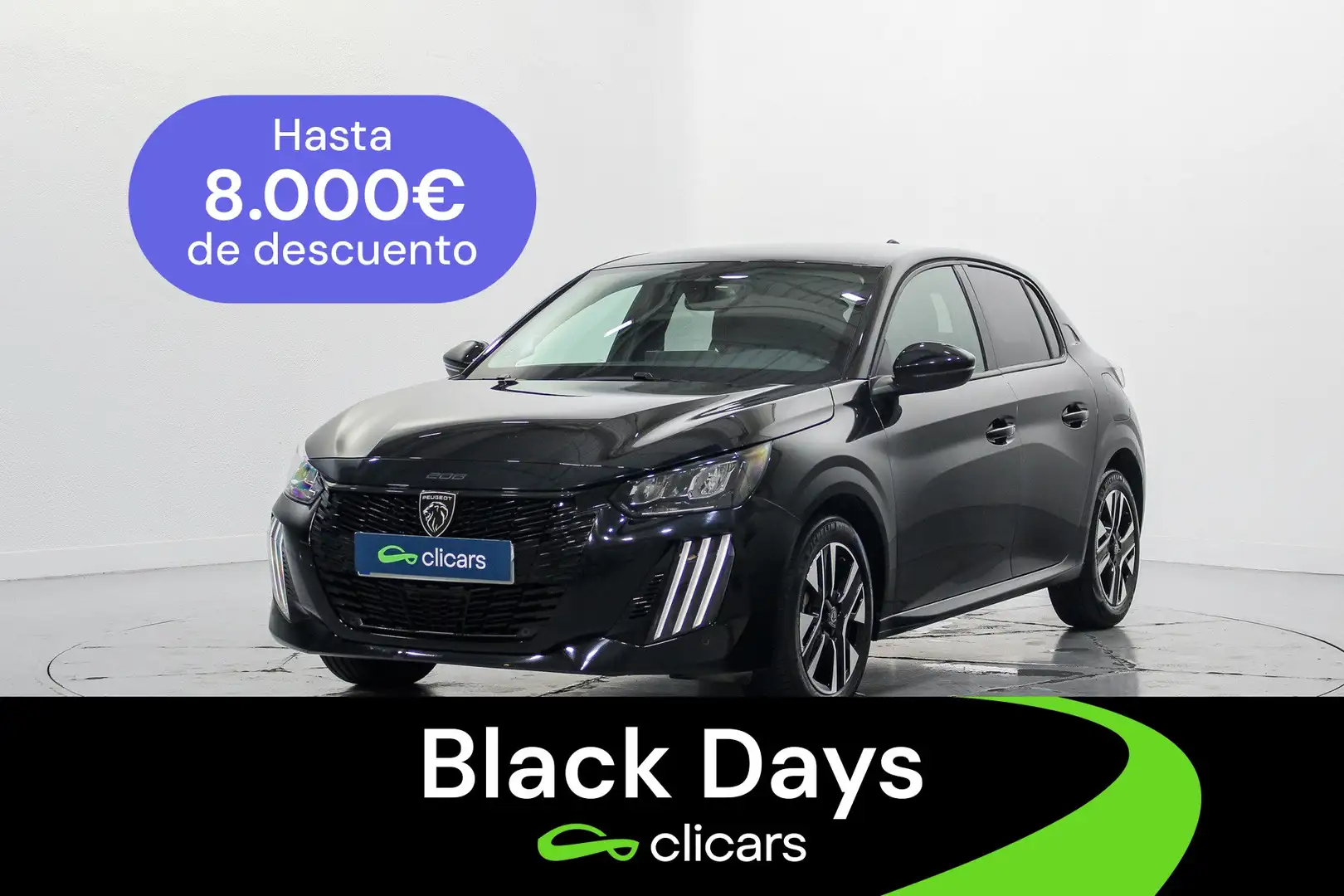 Peugeot 208 1.2 Puretech S&S Allure 100 Noir - 1