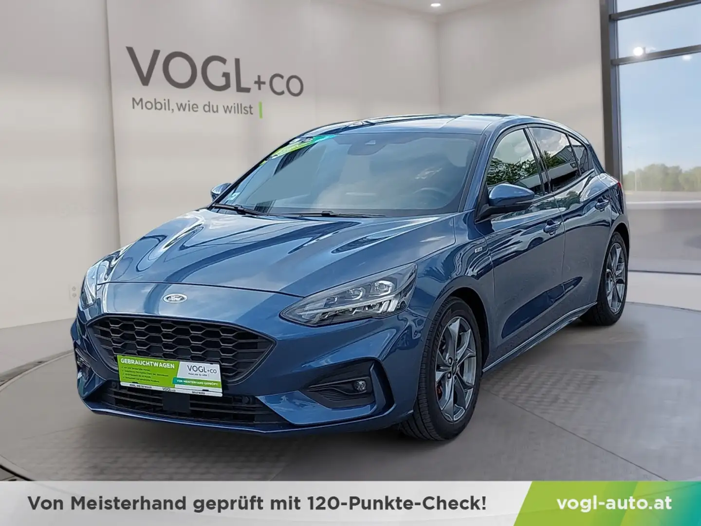 Ford Focus 1,0 EcoBoost ST-Line X Aut. Blauw - 1