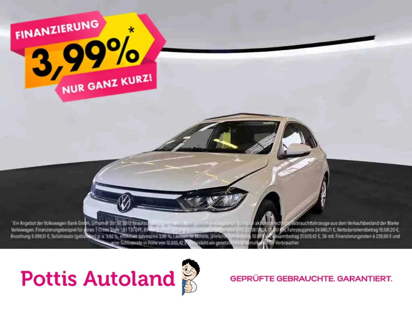Volkswagen Polo 1.0 MPI LIFE NAVI KAMERA PDC SITZHZG Weiß - 1