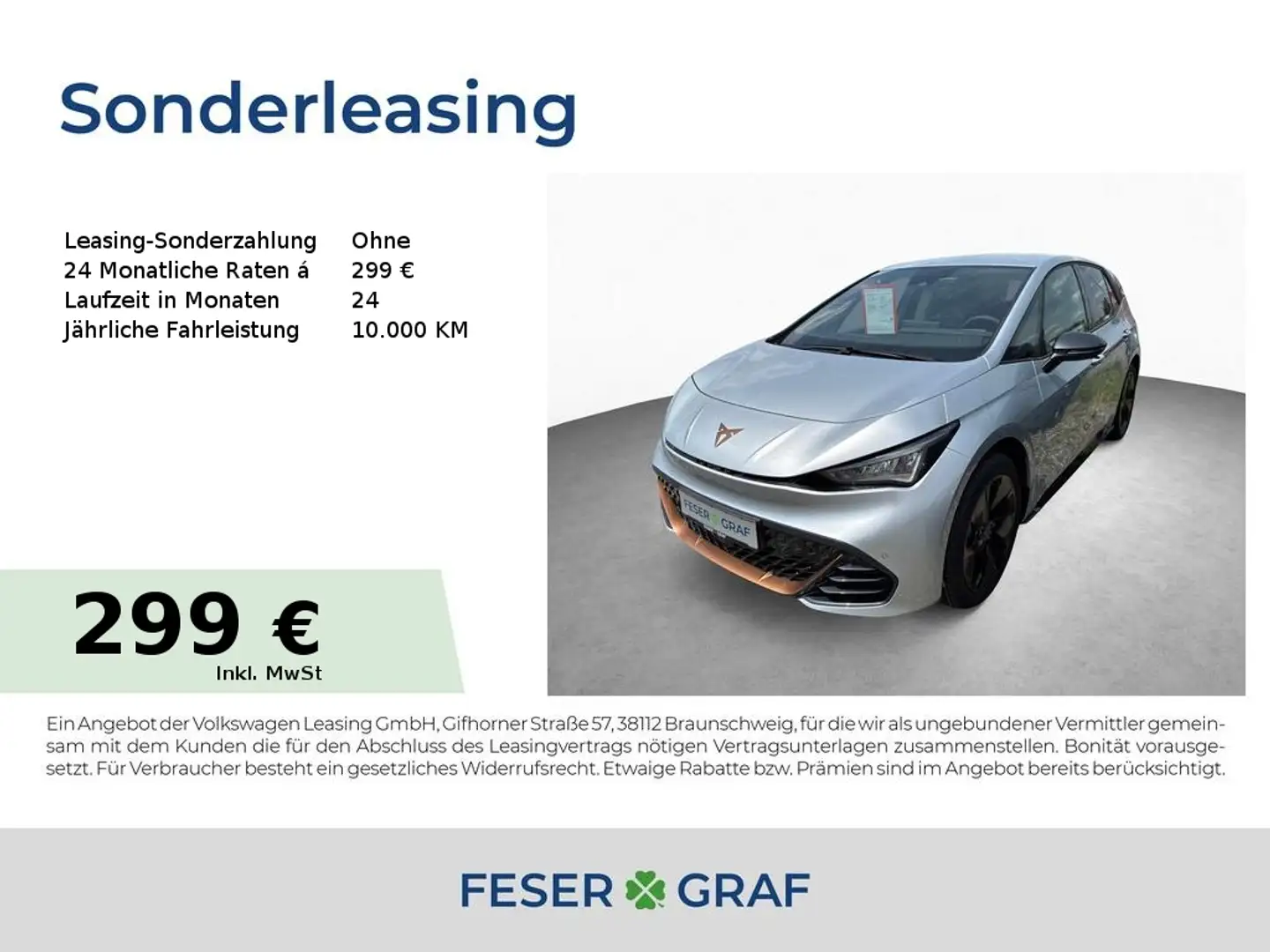 CUPRA Born 60 kWh Edition Dynamic GJR|Pilot L Plateado - 1