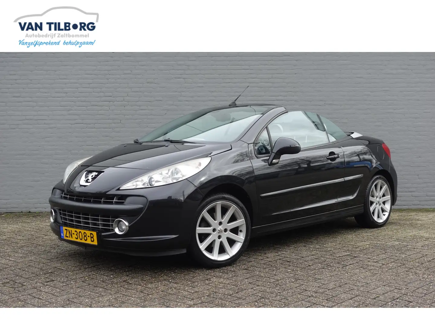 Peugeot 207 CC 1.6 VTi Roland Garros LEDER | CLIMA | WINDSCHER Negro - 1