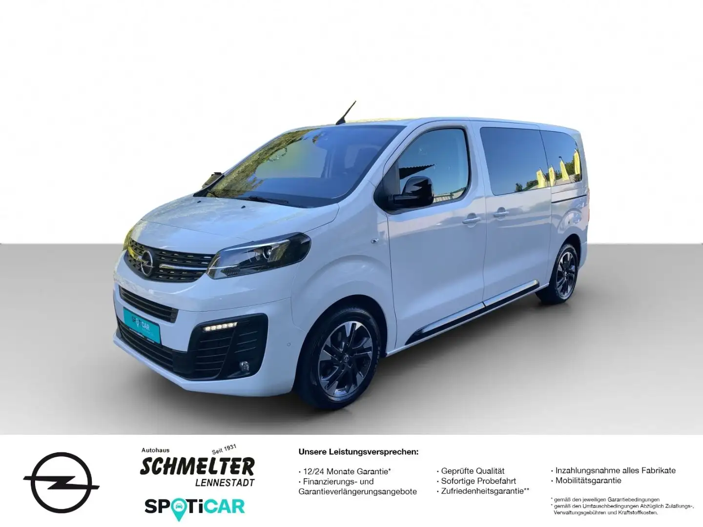 Opel Zafira Life Elegance M AT 8-Sitzer Leder Ahk ... Weiß - 1