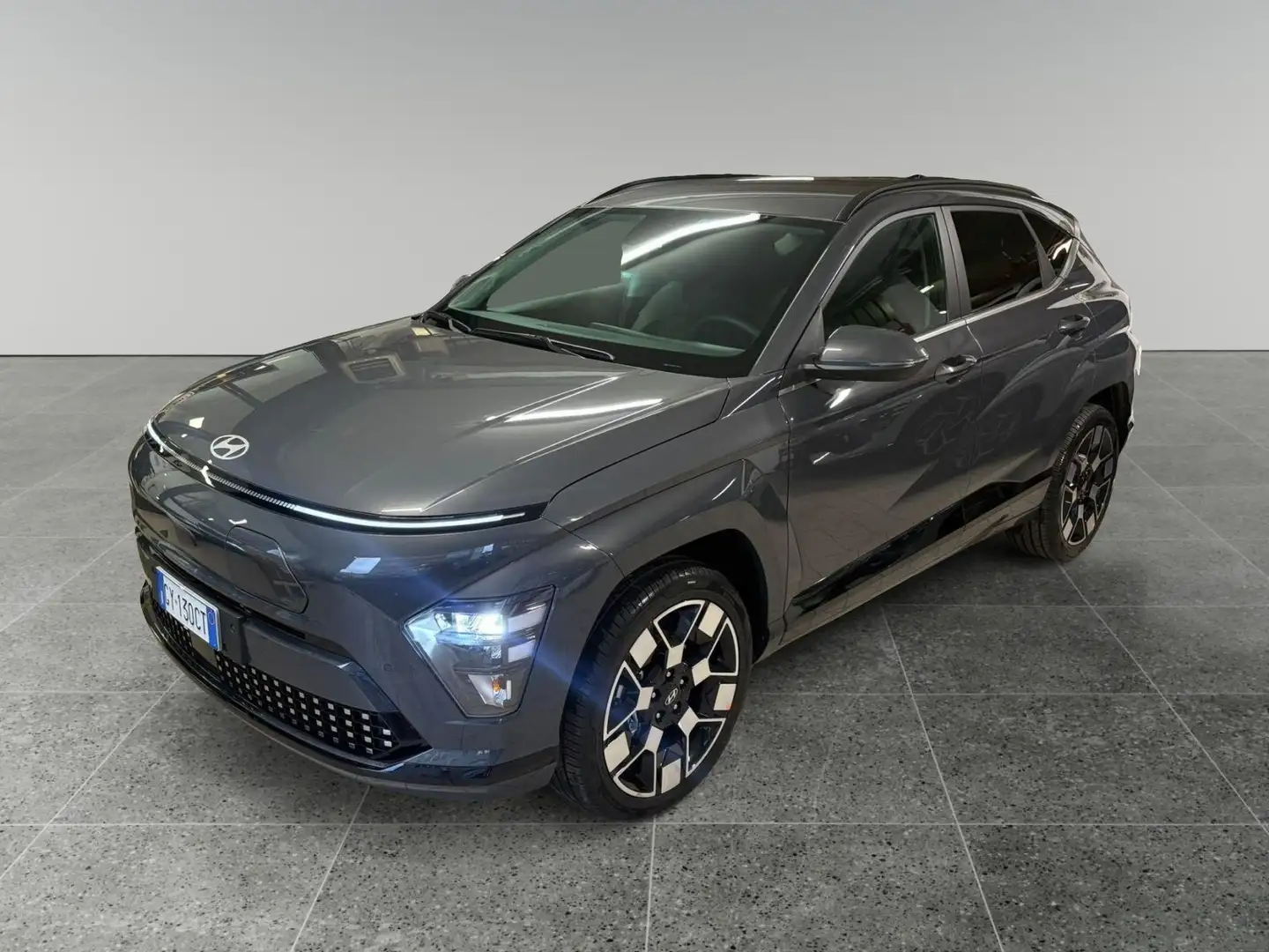 Hyundai KONA Kona EV 64.8 KWh Exclusive HP+TP Grijs - 1