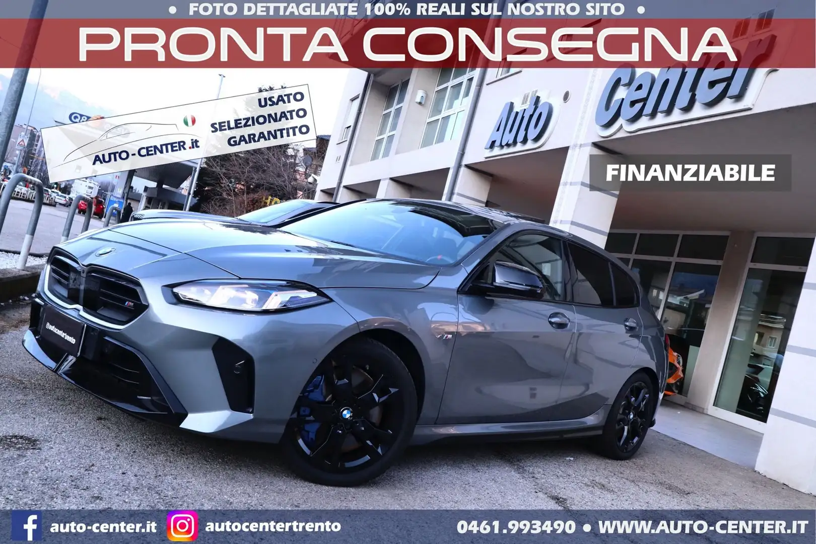 BMW 135 M135 i xDrive MSport Pro M-sport *TETTO Gris - 1