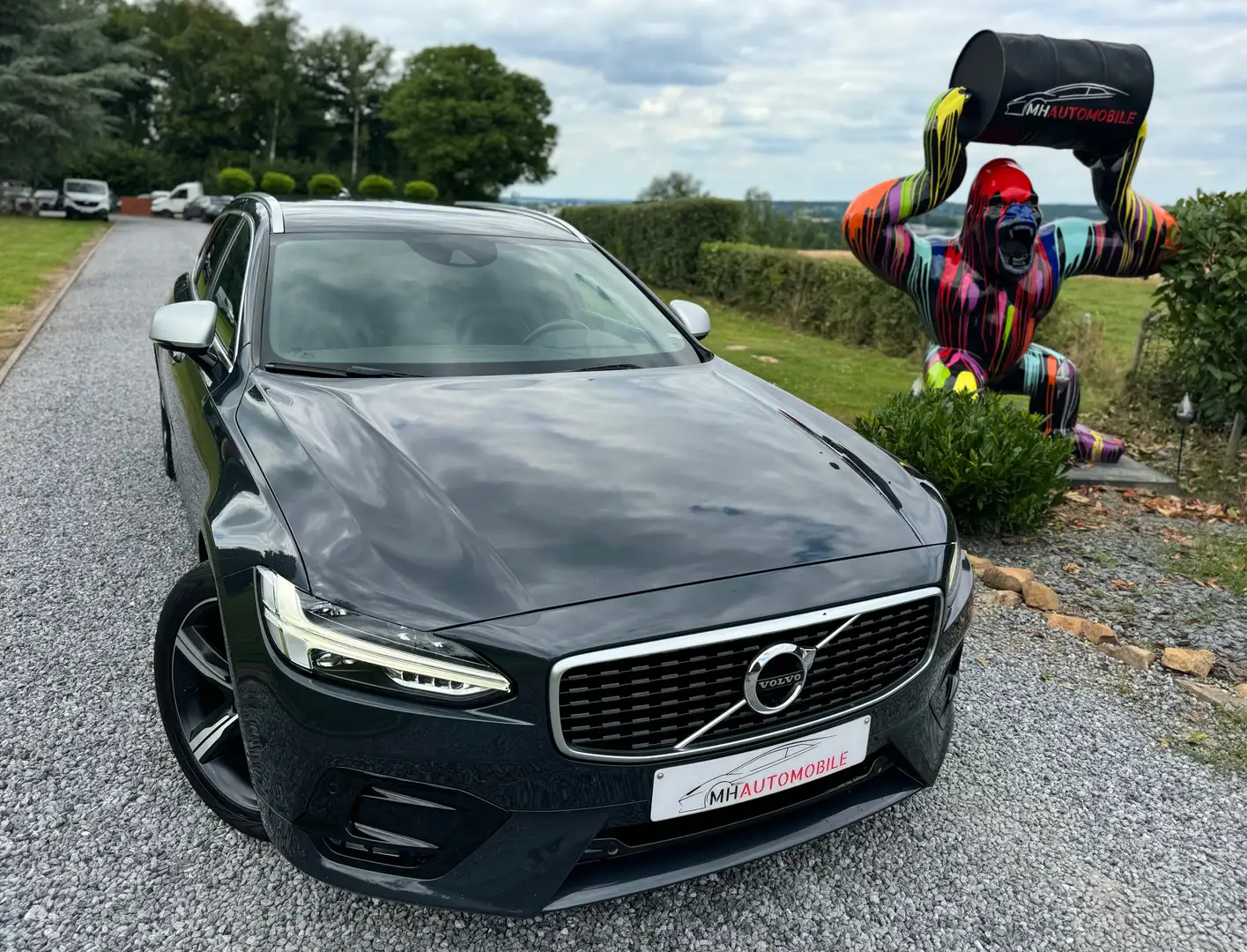 Volvo V90 V90 2.0 D3 R-Design Geartronic Grijs - 2