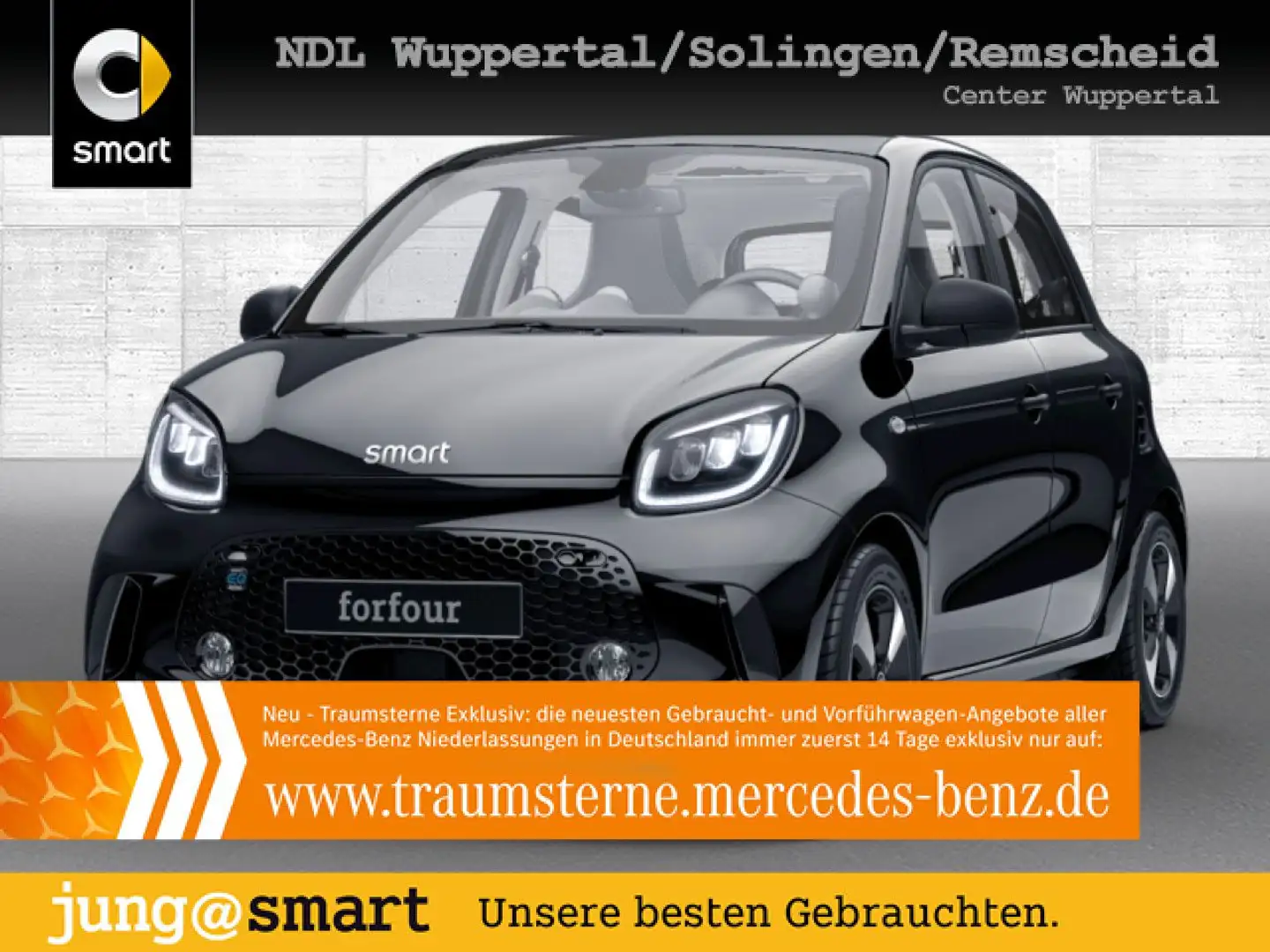 smart forFour EQ 60kWed passion SHZ Pano PDC+Kamera Navi Noir - 1