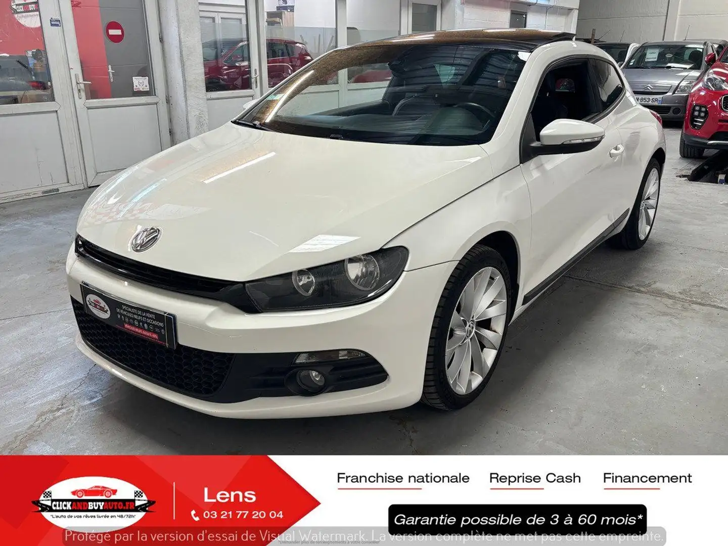 Volkswagen Scirocco 2.0 tsi 200 CV CARAT // BOITE DE VITESSE DSG / CLI Blanc - 1