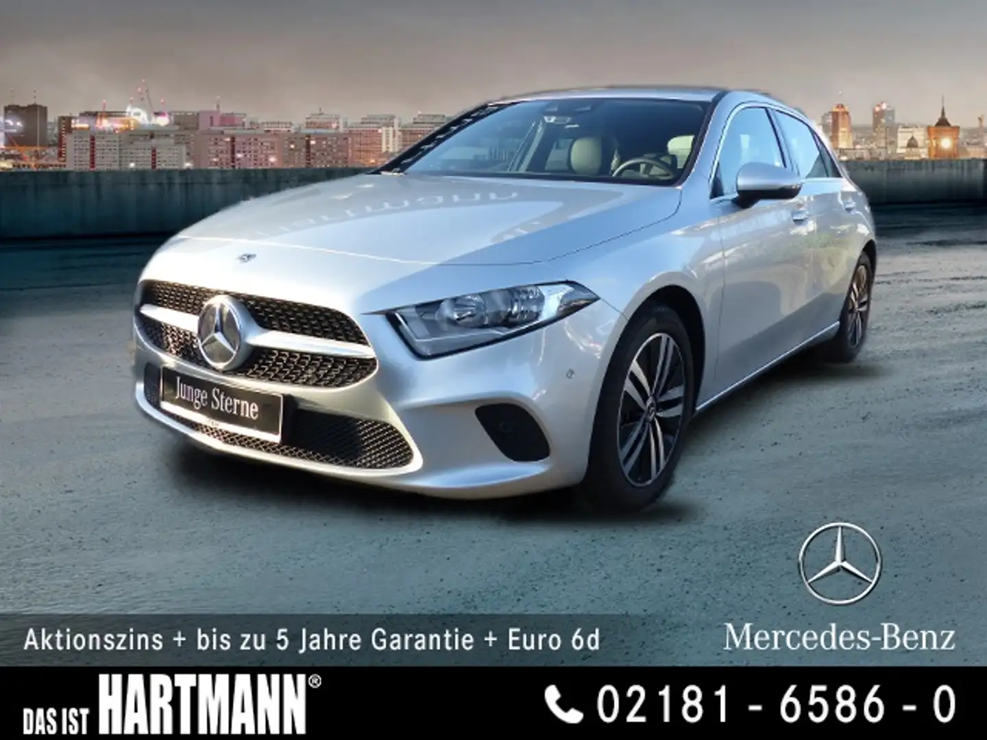 Mercedes-Benz A 200 PROGRESSIVE+GR. NAVI+MBUX MULTIM.+17" LMR Zilver - 1