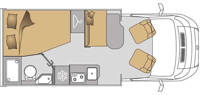 Mooveo Tei 60FB Gebraucht, L-Sitzgruppe, Pioneer Radio