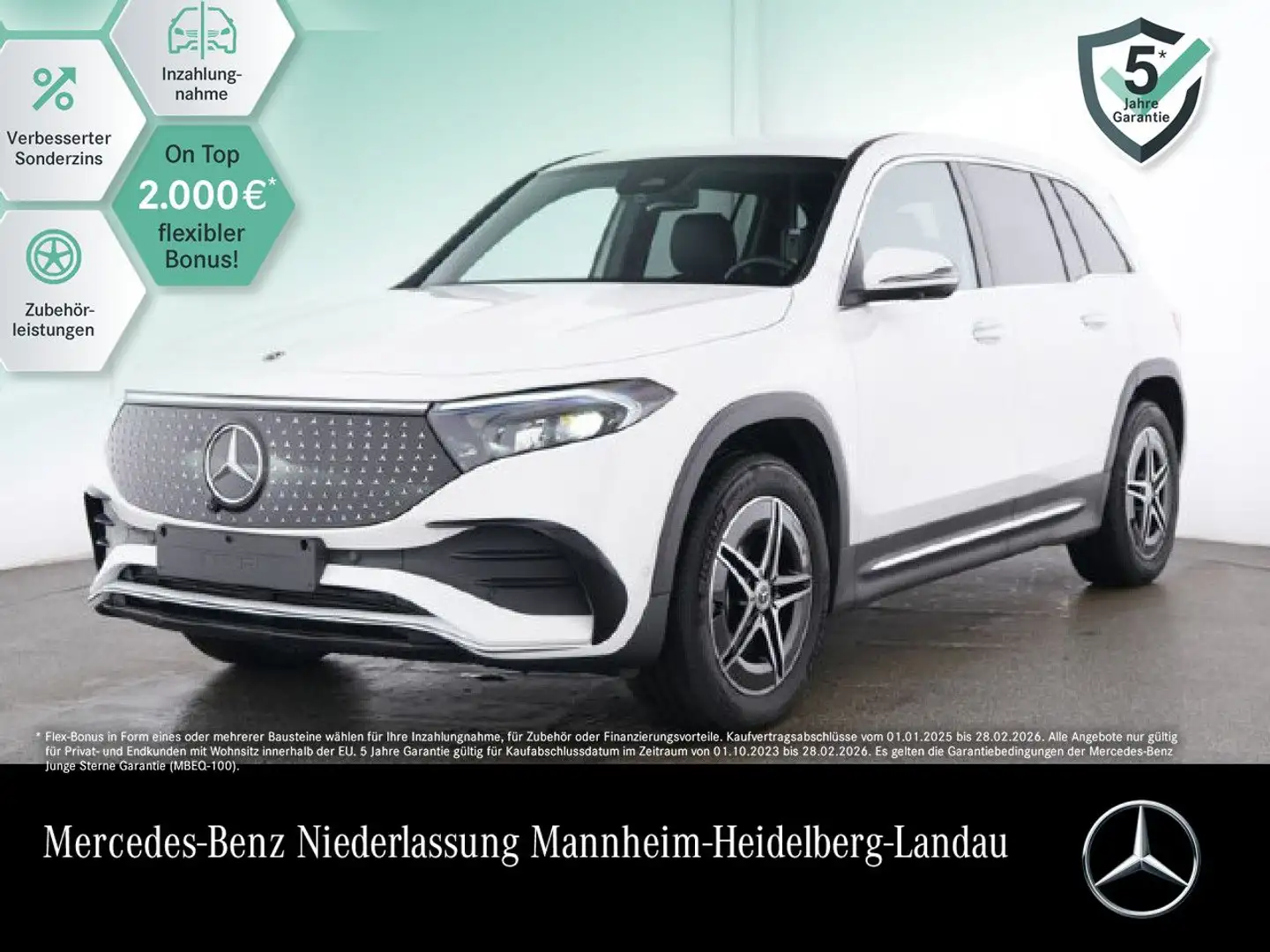 Mercedes-Benz EQB 300 4M AMG+PREMIUM+360+MEMORY+BURMESTER+HUD Blanco - 1