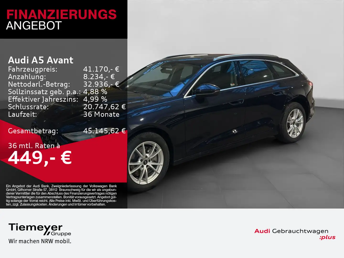 Audi A5 TFSI SPORTSITZE KAMERA SOUND NAVI Blau - 1