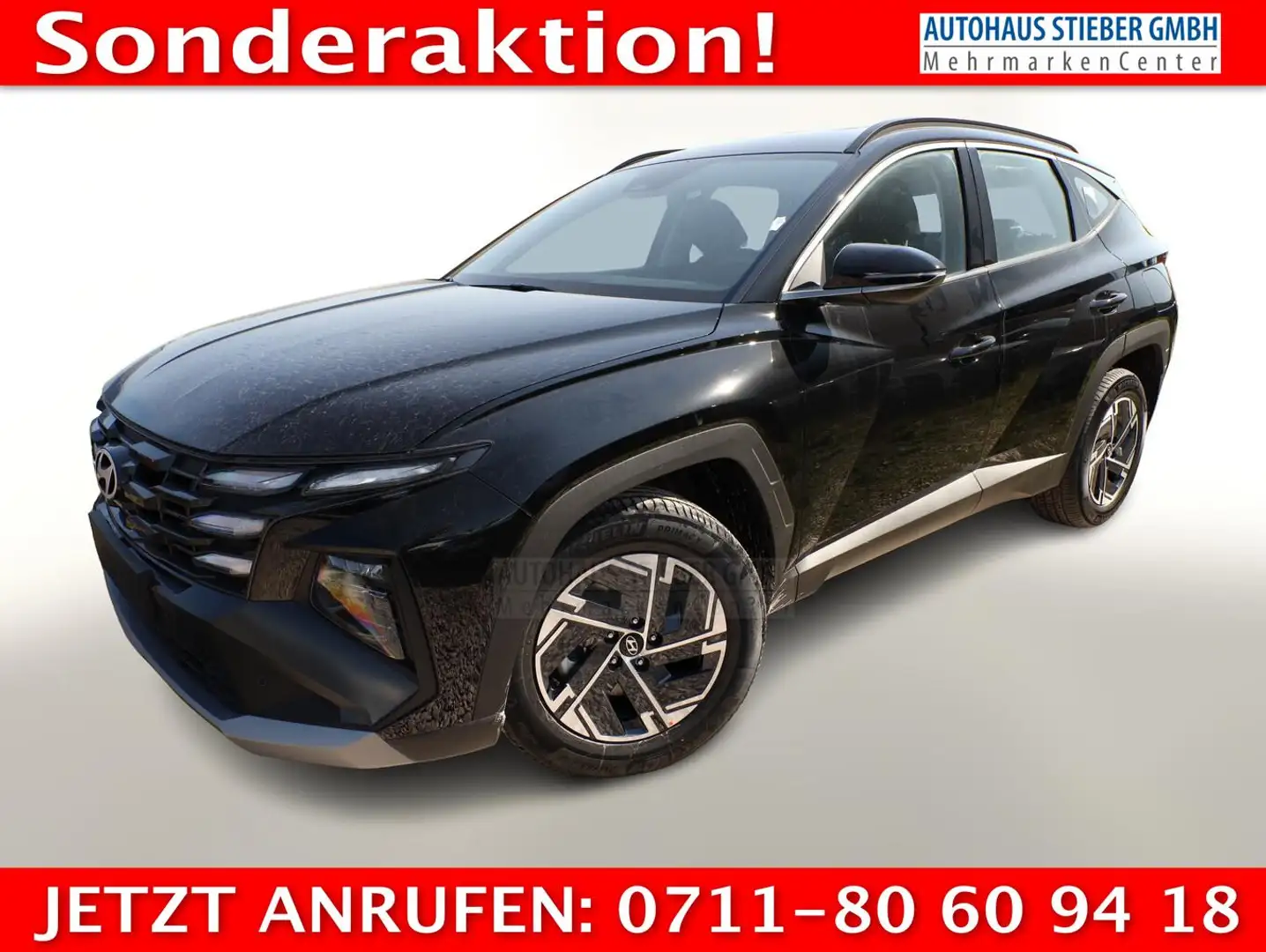 Hyundai TUCSON 1.6 HEV 215 DCT Select LED Nav Kam BCW 158 kW (... Schwarz - 1