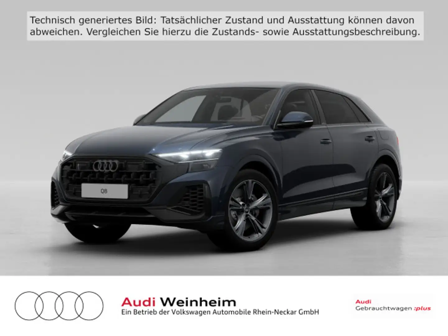 Audi Q8 55 TFSIe Black-Paket Headup AHK UPE 113.835€ Albastru - 2