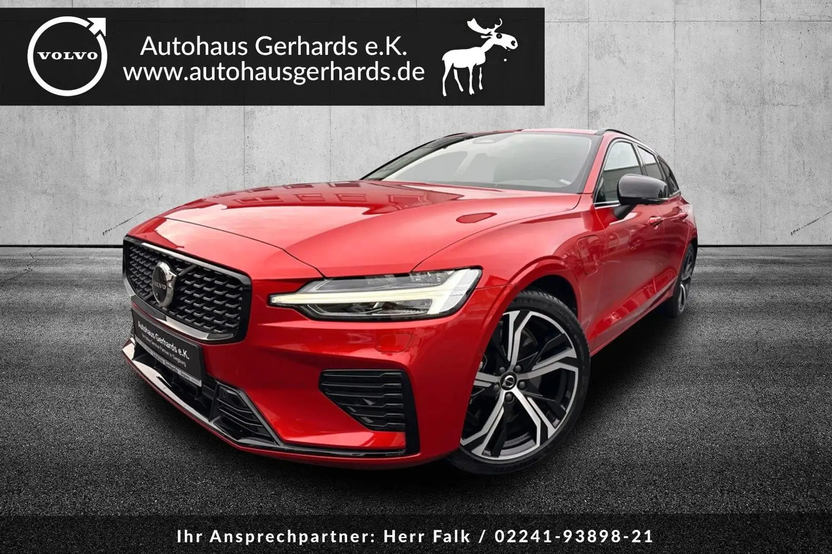 Volvo V60 T8 AWD L Range Ultimate el.Leder,Pano,360AHK Rot - 1