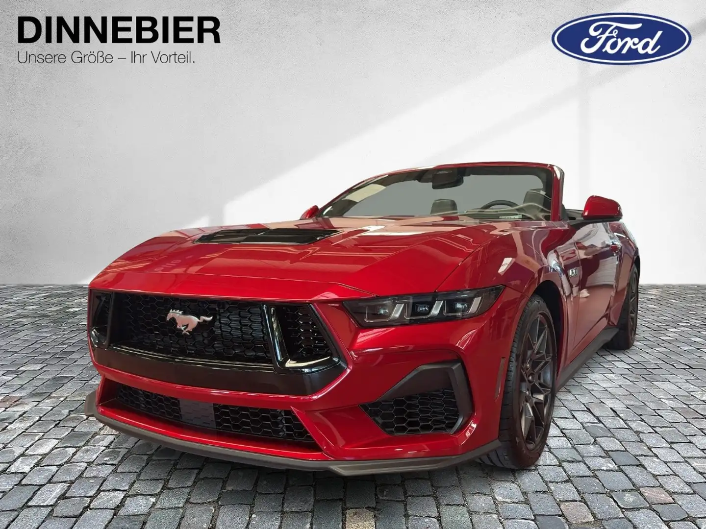 Ford Mustang GT CONVERTIBLE 5.0 LED+Kamera+Navi Rouge - 2