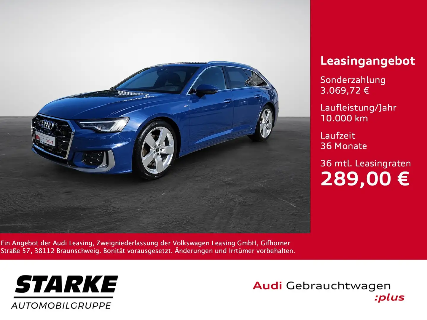 Audi A6 Avant 40 TDI S tronic quattro S line NaviPlus M... Blau - 1