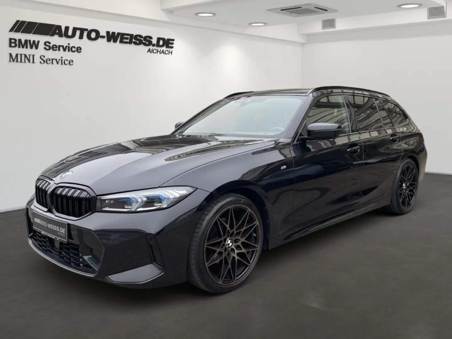 BMW 320 iA M-SPORT+WIDESCREEN+NAVI+SHZ+ACC+HIFI+AHK Schwarz - 1