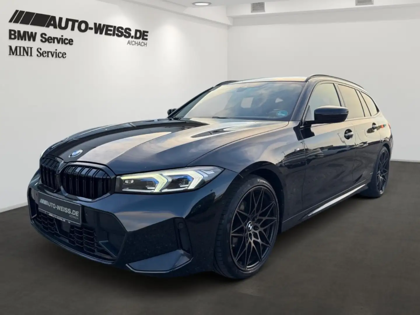 BMW 320 iA M-SPORT+WIDESCREEN+NAVI+SHZ+ACC+HIFI+AHK Schwarz - 1