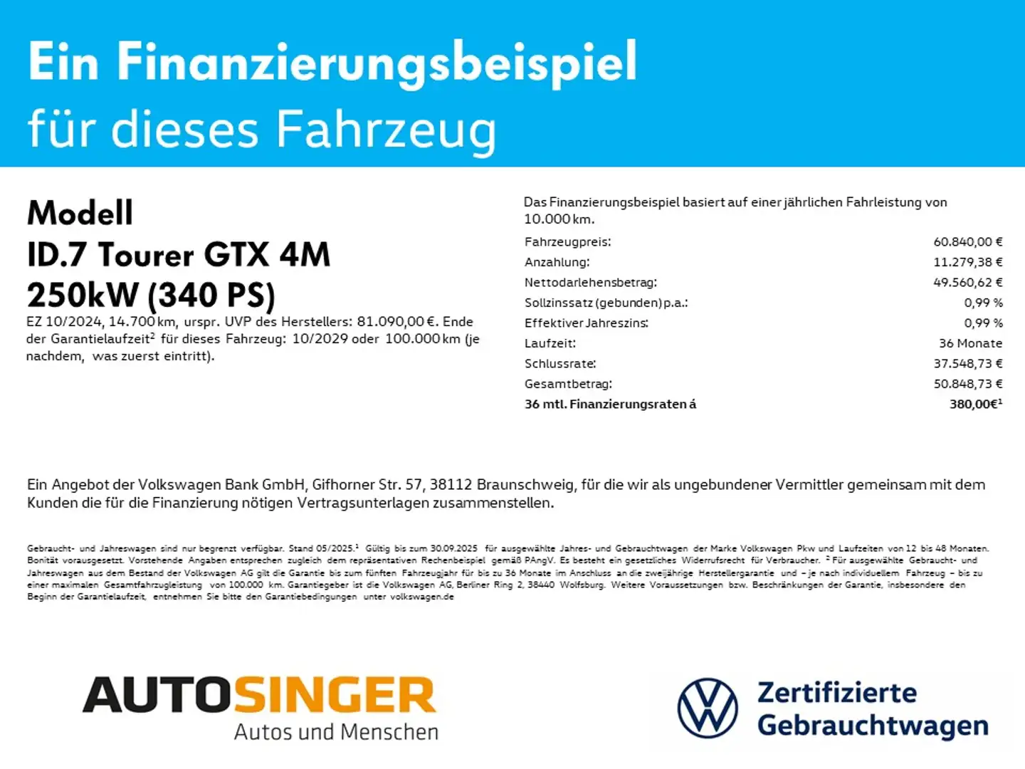 Volkswagen ID.7 Tourer GTX 4M *WÄRME*SMARTGLASS*NAVI*HD-UP* Argintiu - 2